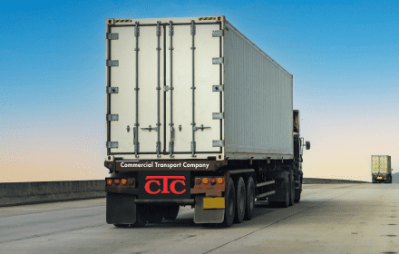 Truck on Road Represented Full Truck Load Service In Commercial Transport Company From Delhi to All Over India.